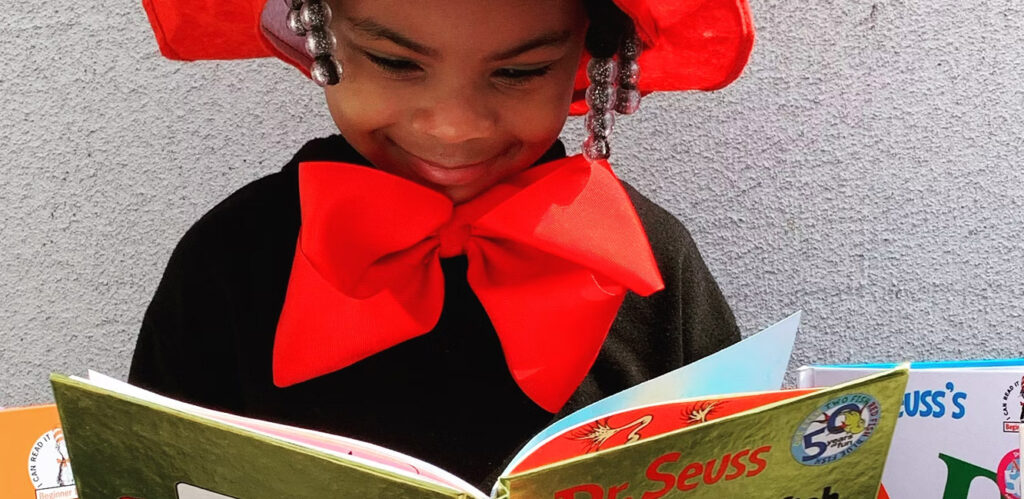 kid reading Dental health books for toddlers